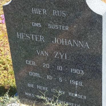 ZYL Hester Johanna, van 1903-1969