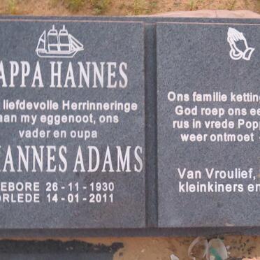 ADAMS Johannes 1930-2011