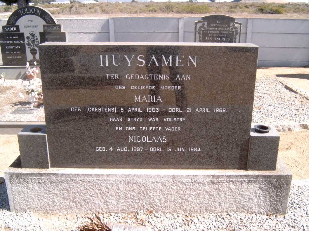 HUYSAMEN Nicolaas 1897-1984 &amp; Maria CARSTENS 1903-1969