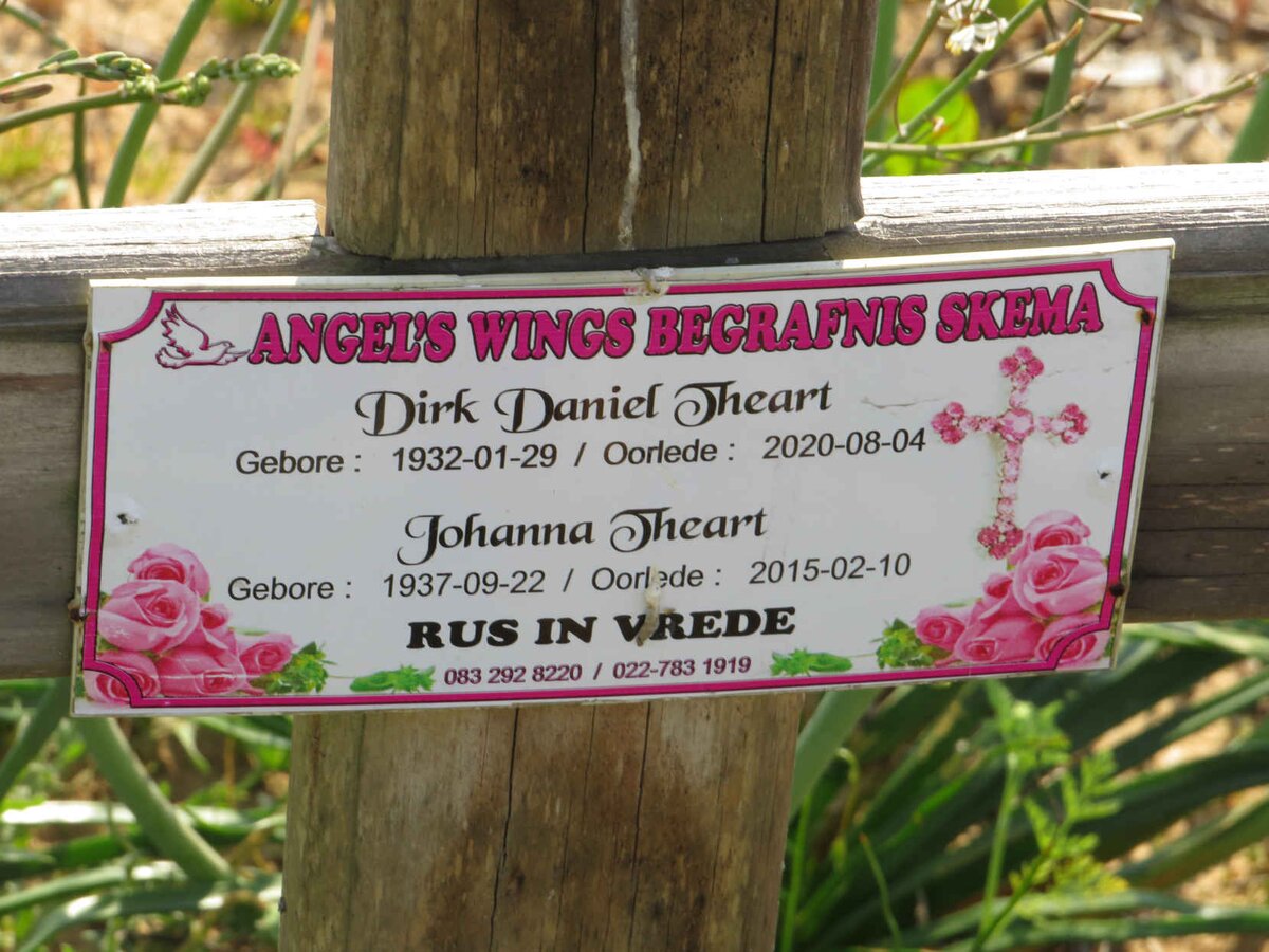 THEART Dirk Daniel 1932-2020 &amp; Johanna 1937-2015
