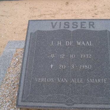 VISSER J.H. de Waal 1932-1980