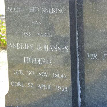 EIGELAAR Andries Johannes Frederik 1900-1959