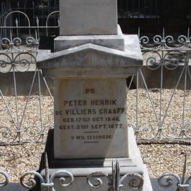 GRAAFF Peter Henrik de Villiers  1848-1877