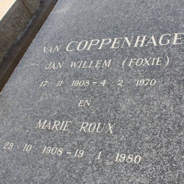 COPPENHAGEN Jan Willem, van 1908-1970 &amp; Maria ROUX 1908-1980
