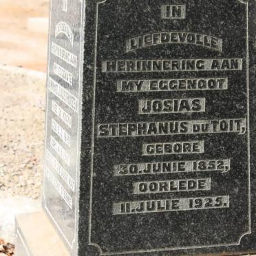 TOIT Josias Stephanus, du 1852-1925