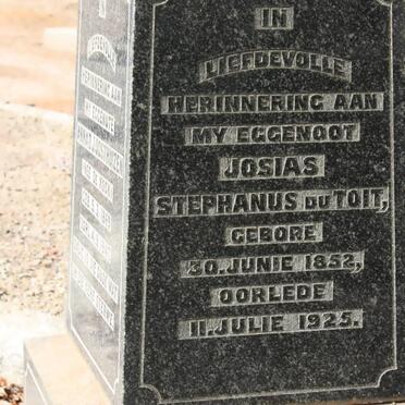 TOIT Josias Stephanus, du 1852-1925