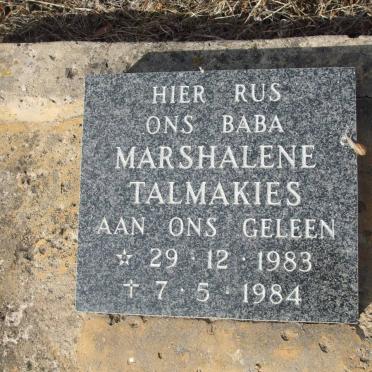 TALMAKIES Marshalene 1983-1984