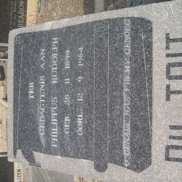 TOIT Philippus Rudolph, du 1894-1964