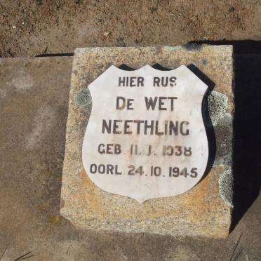 NEETHLING De Wet 1938-1945
