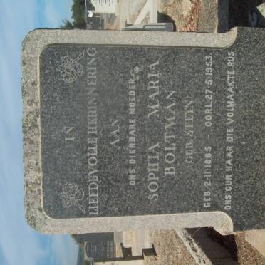 BOLTMAN Sophia Maria nee STEYN 1865-1953