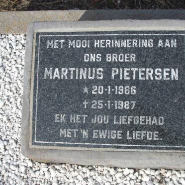 PIETERSEN Martinus 1966-1987