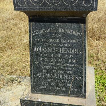WALTERS Johannes Hendrik 1907-1956 &amp; Jacomina Hendrina BESTER 1910-1979
