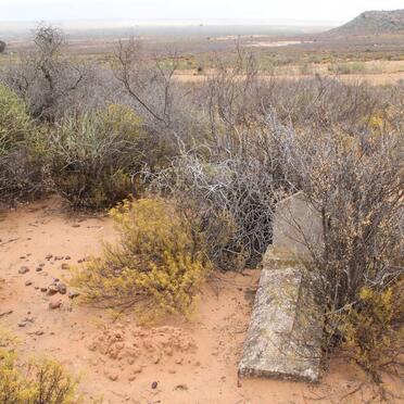 ? Unmarked grave with Tombstone