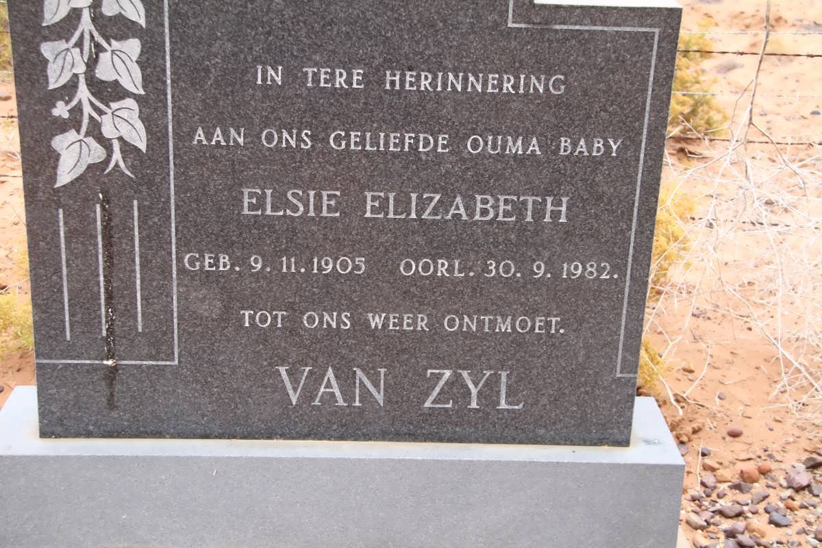 ZYL Elsie Elizabeth, van 1905-1982