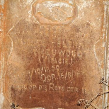 NIEUWOUDT Helena W. nee VISAGIE 1850-19??