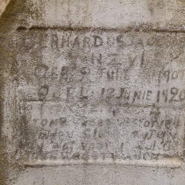 ZYL Gerhardus Jacobus, van 1907-1920