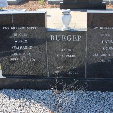 BURGER Willem Stephanus 1902-1989 &amp; Catharina Cornelia MOUTON 1901-1976