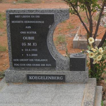 KOEGELENBERG G.M..E. 1922-2000