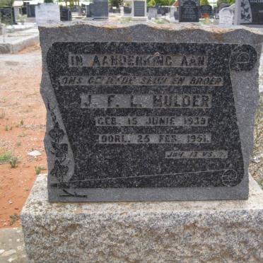 MULDER J.F.L. 1939-1951