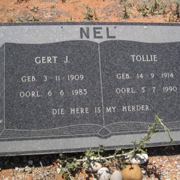 NEL Gert J. 1909-1985 &amp; Tollie 1914-1990