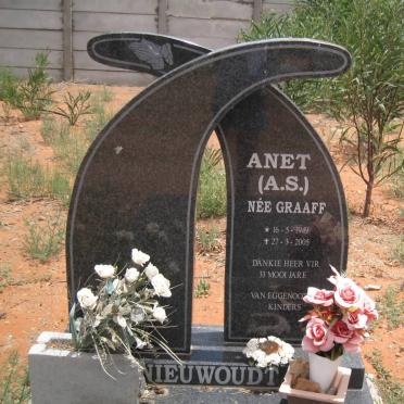 NIEUWOUDT A.S. nee GRAAFF 1949-2005