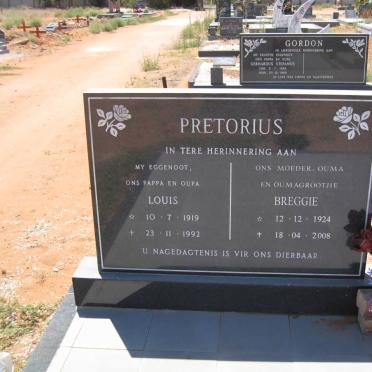 PRETORIUS Louis 1919-1992 &amp; Breggie 1924-2008