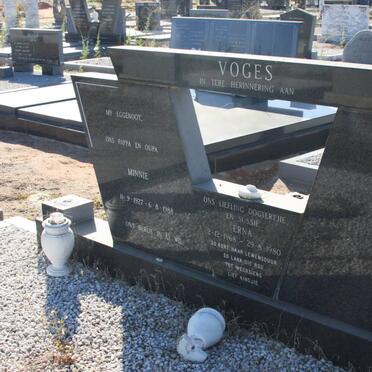 VOGES Minnie 1927-1988 :: VOGES Erna 1968-1980