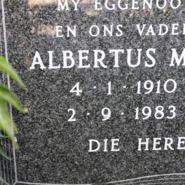 WAAL Albertus M.J., de 1910-1983 