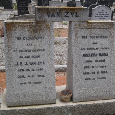 ZYL J.E.J., van 1870-1948 &amp; Johanna Maria 1886-1974