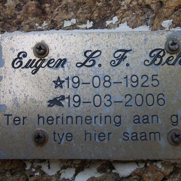 BEHM Eugen L.F. 1925-2006