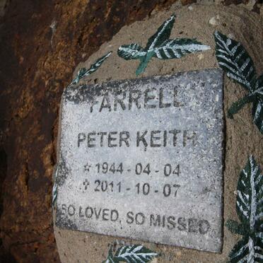 FARRELL Peter Keith 1944-2011