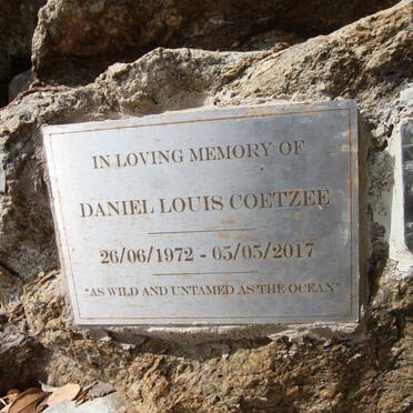 COETZEE Daniel Louis 1972-2017