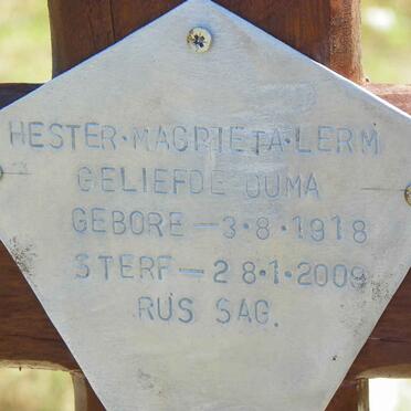 LERM Hester Magrieta 1918-2009