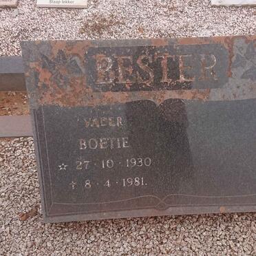 BESTER Boetie 1930-1981