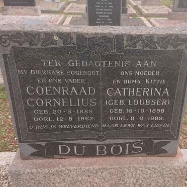 BOIS Coenraad Cornelius, du 1889-1962 &amp; Catherina LOUBSER 1898-1989
