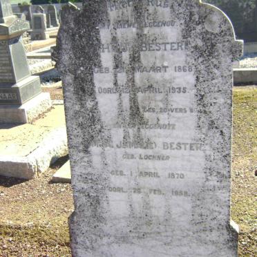 BESTER H.J. 1868-1935 &amp; M.A.J. LOCHNER 1870-1958
