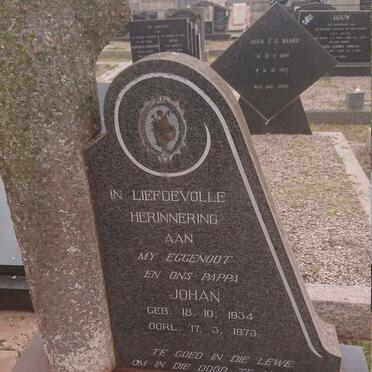 BOONZAAIER Johan 1934-1973 &amp; H.M.J. EVELYN 1928-2007