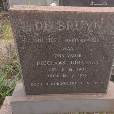 BRUYN Nicolaas Johannes, de 1907-1976