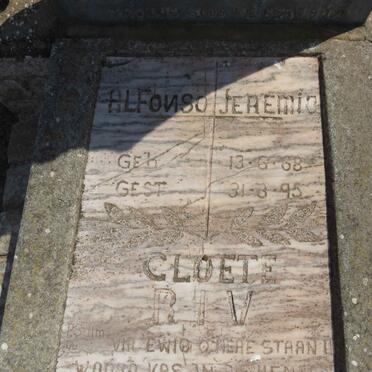 CLOETE Wilhelmina 1940-2008 :: CLOETE Alfonso Jeremia 1968-1995 