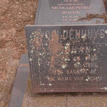 GELDENHUYS Johan 1986-1986