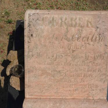 GERBER Hester Cecilia nee TRUTER 1957-1996