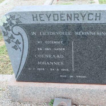 HEYDENRYCH Coenraad Johannes 1903-1958