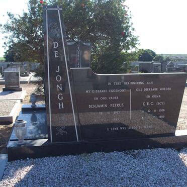 JONGH Benjamin Petrus, de 1922-1983 &amp; C.E.C. 1926-1989