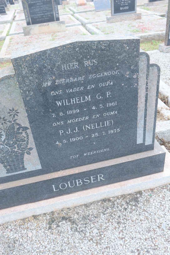 LOUBSER Wilhelm G.P. 1899-1961 &amp; P.J.J. 1900-1975