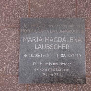 LAUBSCHER Maria Magdalena 1935-2019