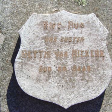 NIEKERK Bettie, van  