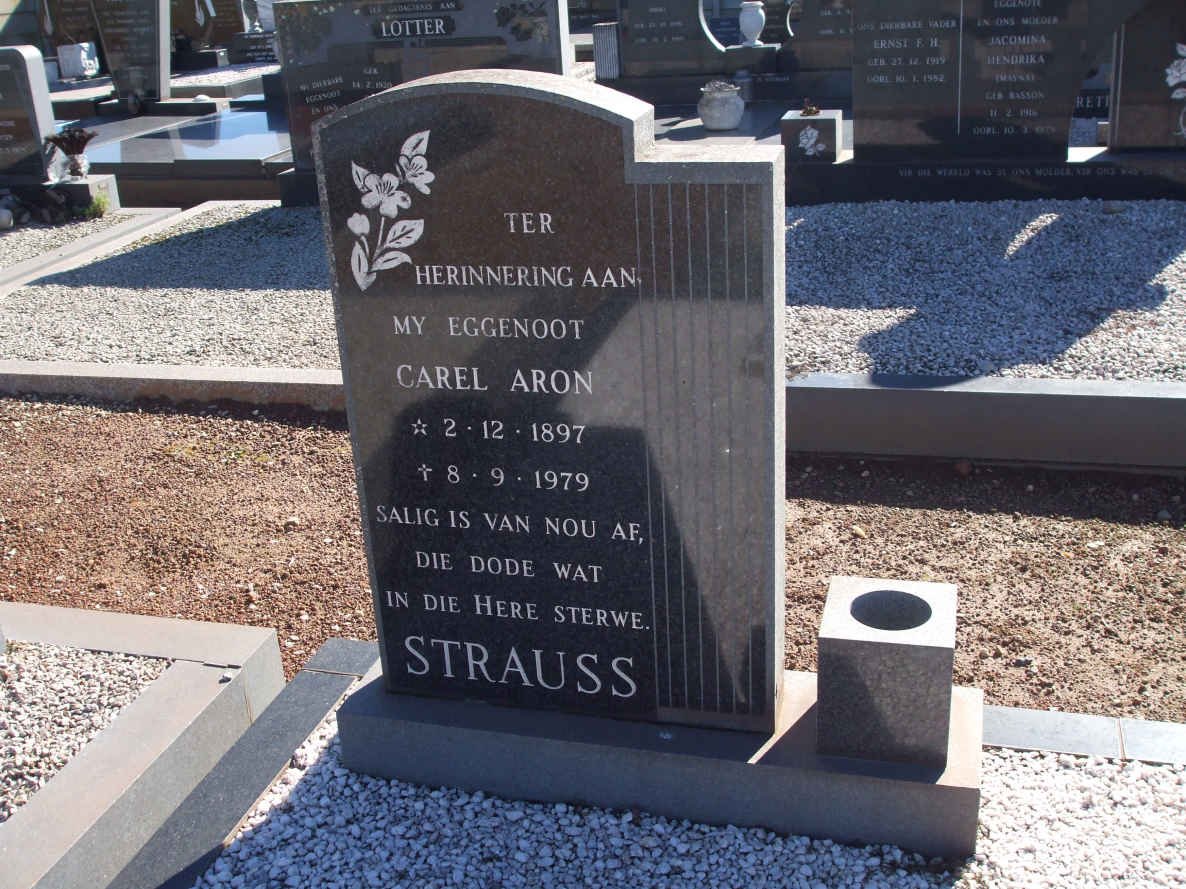 STRAUSS Carel Aron 1897-1979