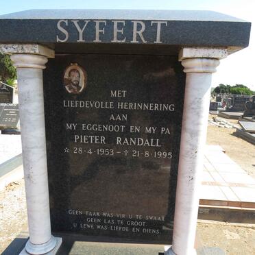 SYFERT Pieter Randall 1953-1995