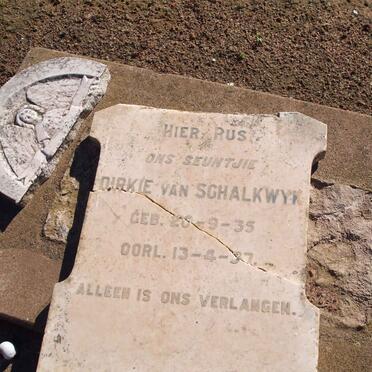 SCHALKWYK Dirkie, van 1935-1937