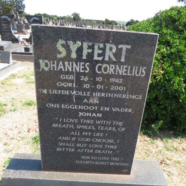 SYFERT Johannes Cornelius 1962-2001